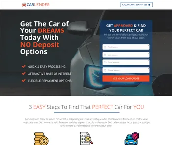 car loan funnel template
