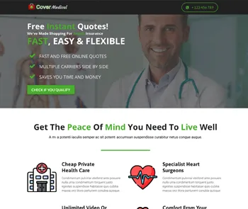 Medical Insurance funnel template