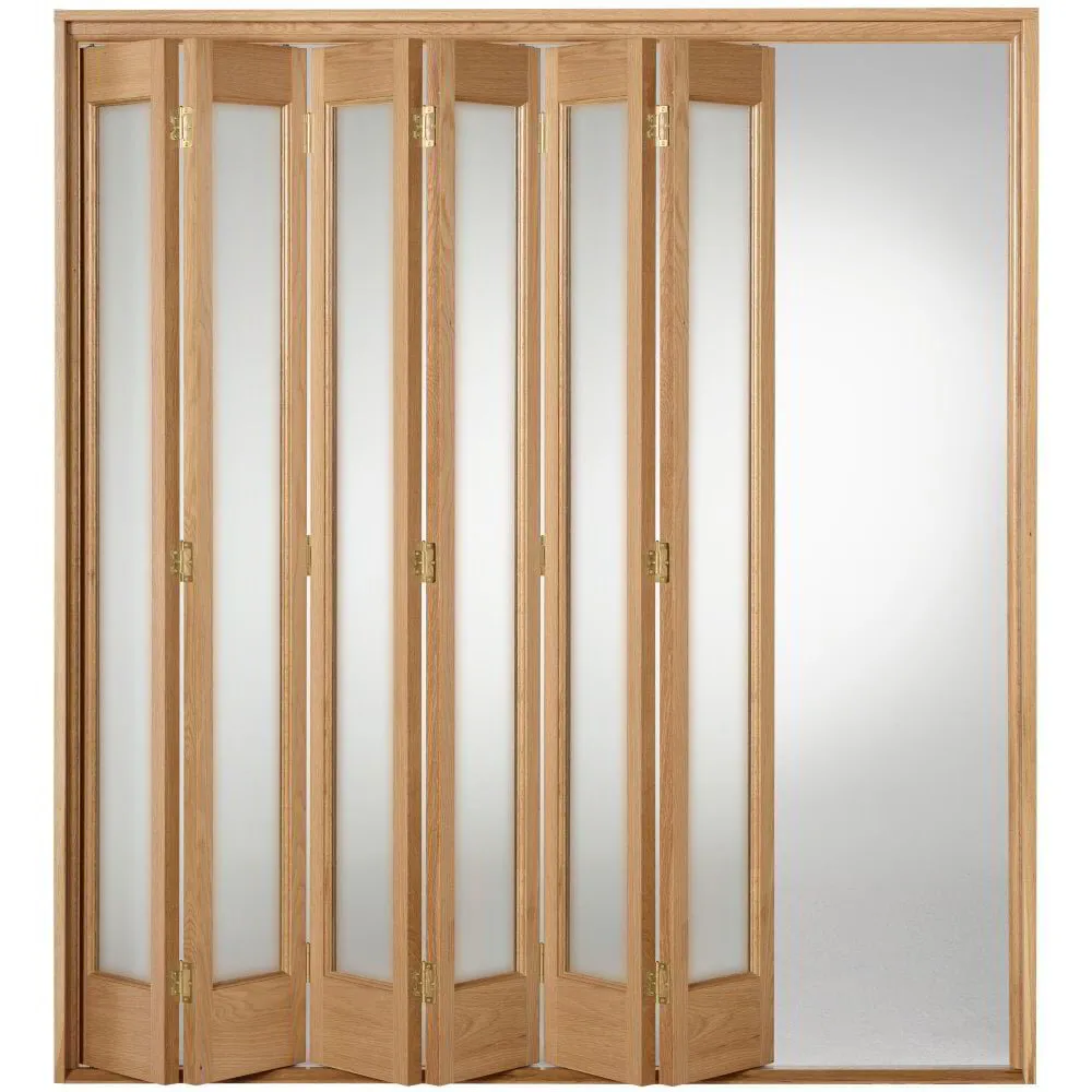 Glazed timber folding door