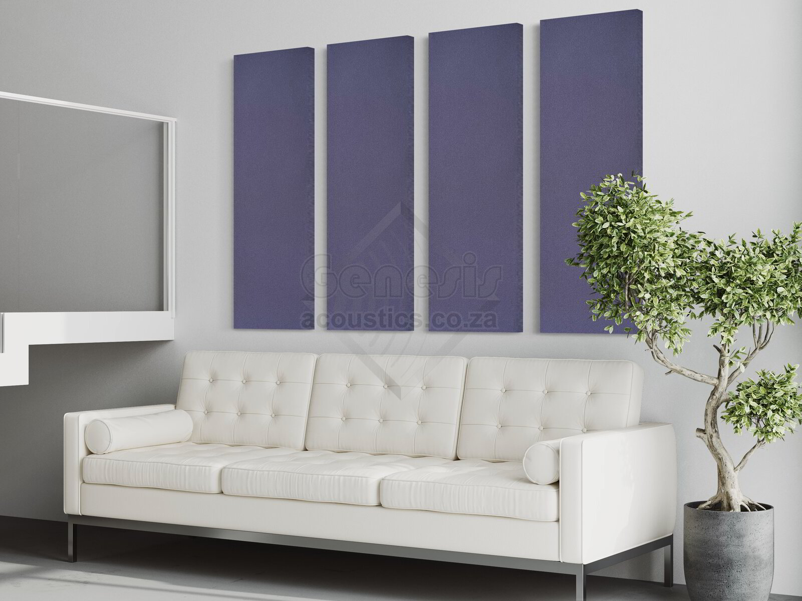 S5 Pro Acoustic Wall Panels - 120cm x 40cm Set of 4 - Marine