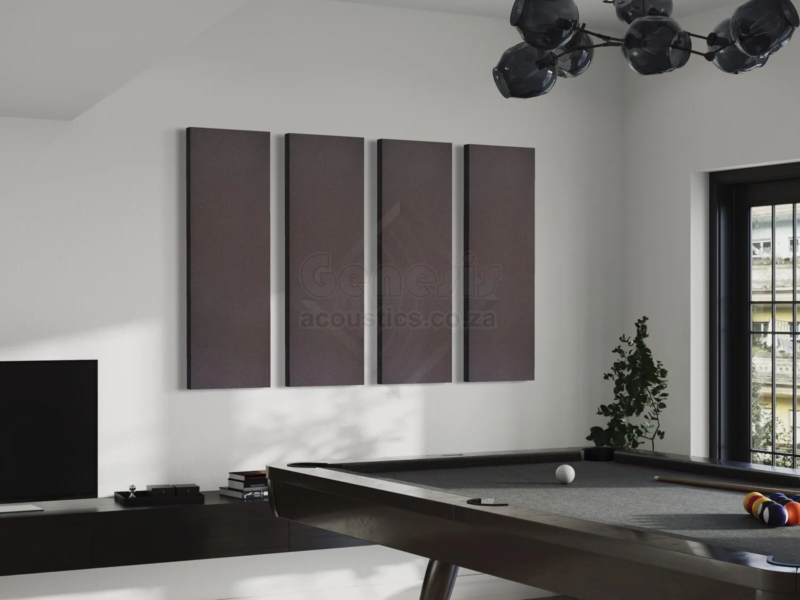S5 Pro Acoustic Wall Panels - 120cm x 40cm Set of 4 - Mistral
