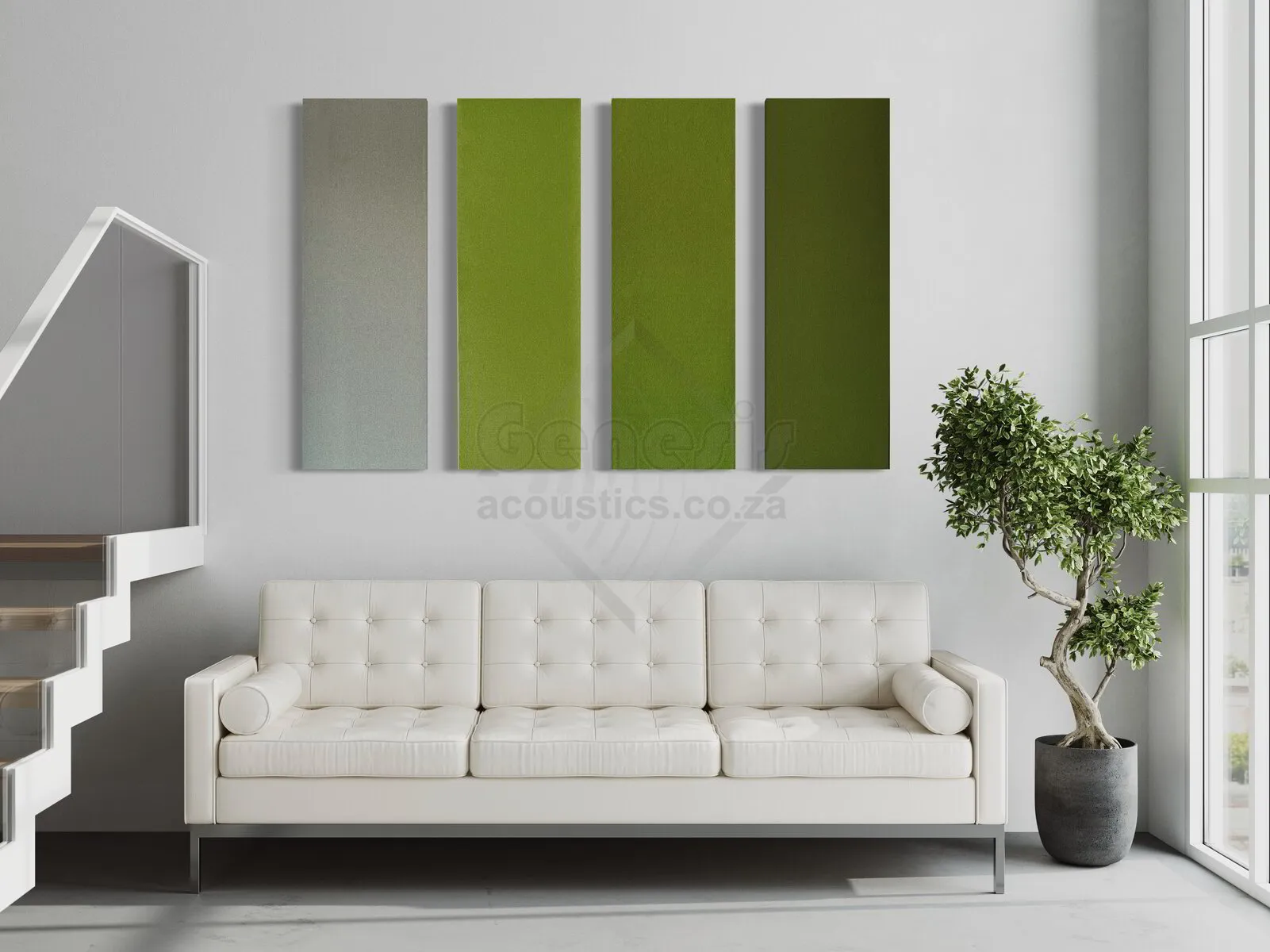 S5 Pro Acoustic Wall Panels - 120cm x 40cm Set of 4 - Spring Time Colour Combo