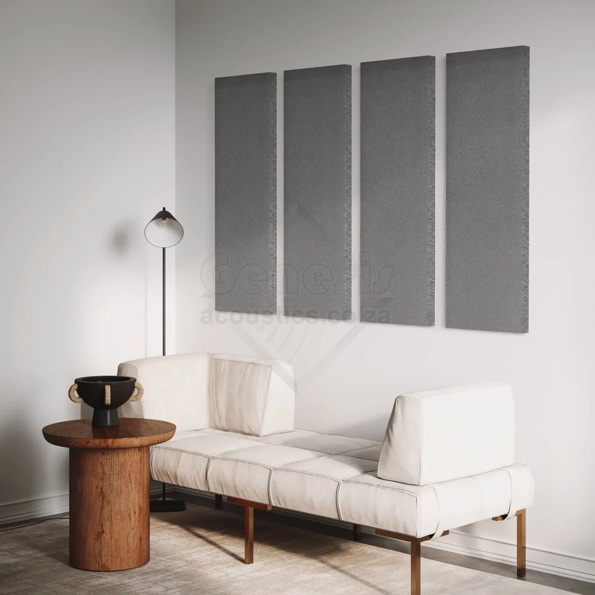 S5 Pro Acoustic Wall Panels - 120cm x 40cm Set of 4 - Stone