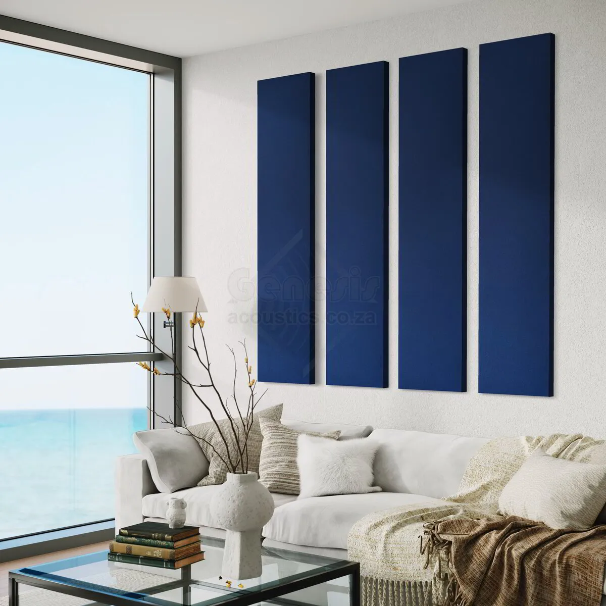 S5 Pro Acoustic Wall Panels - 180cm x 40cm Set of 4 - Bahama