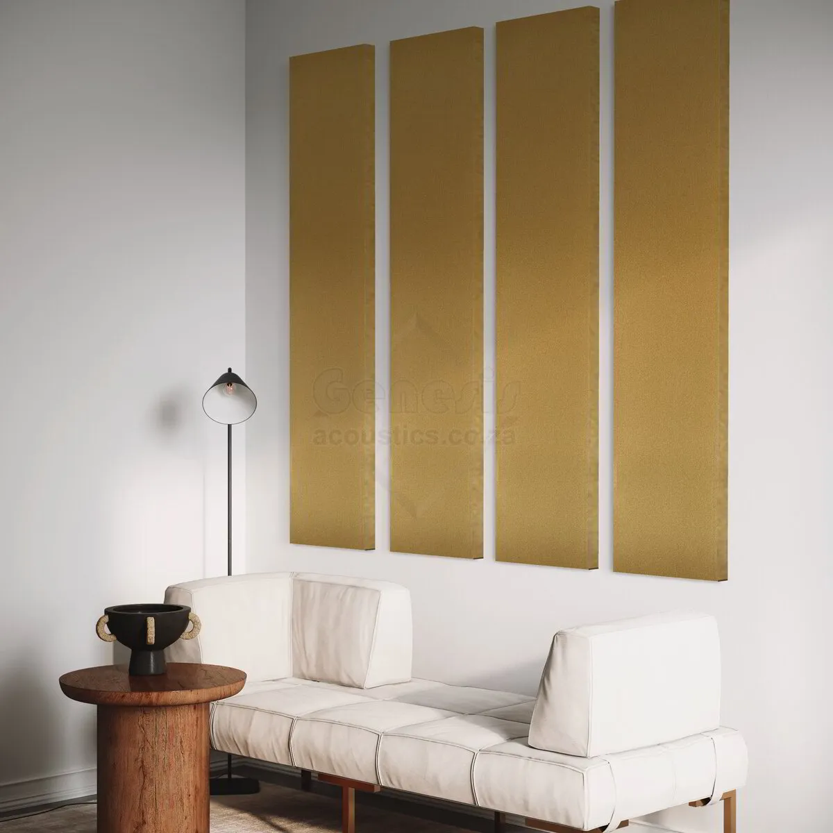 S5 Pro Acoustic Wall Panels - 180cm x 40cm Set of 4 - Lemon