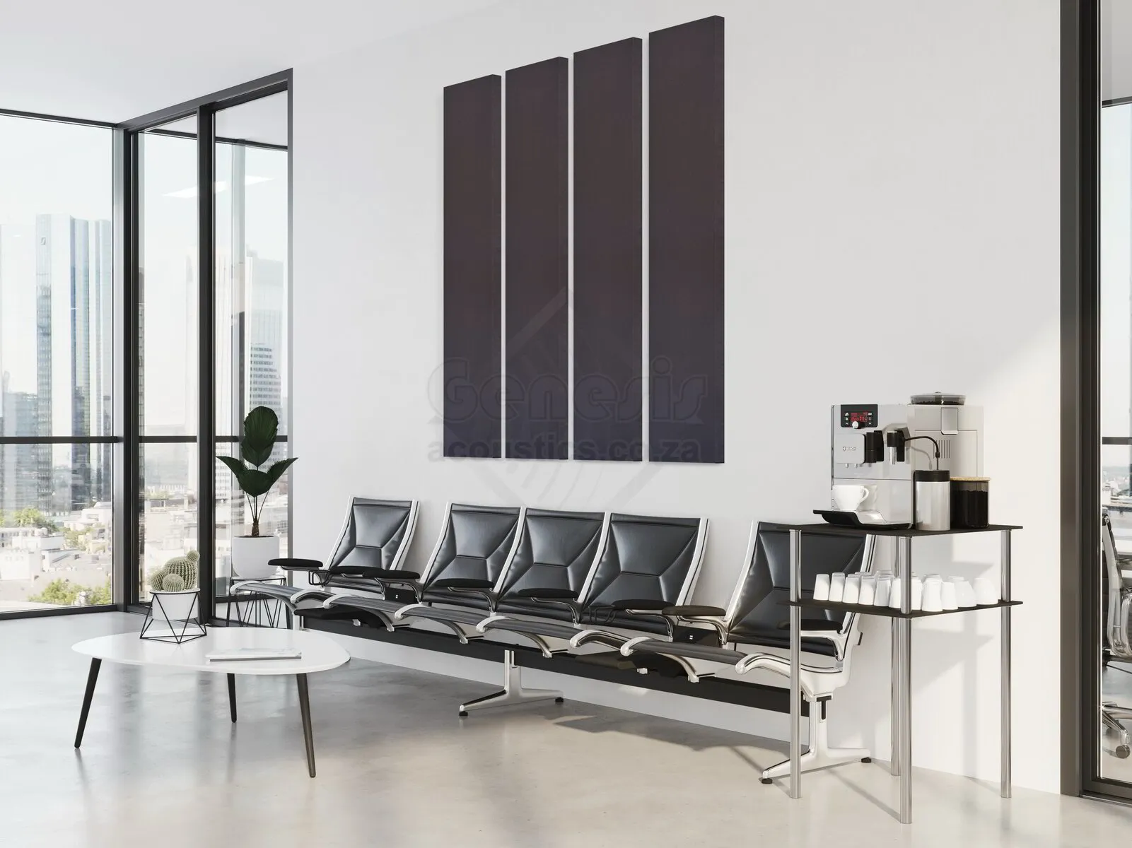 S5 Pro Acoustic Wall Panels - 180cm x 40cm Set of 4 - Mistral