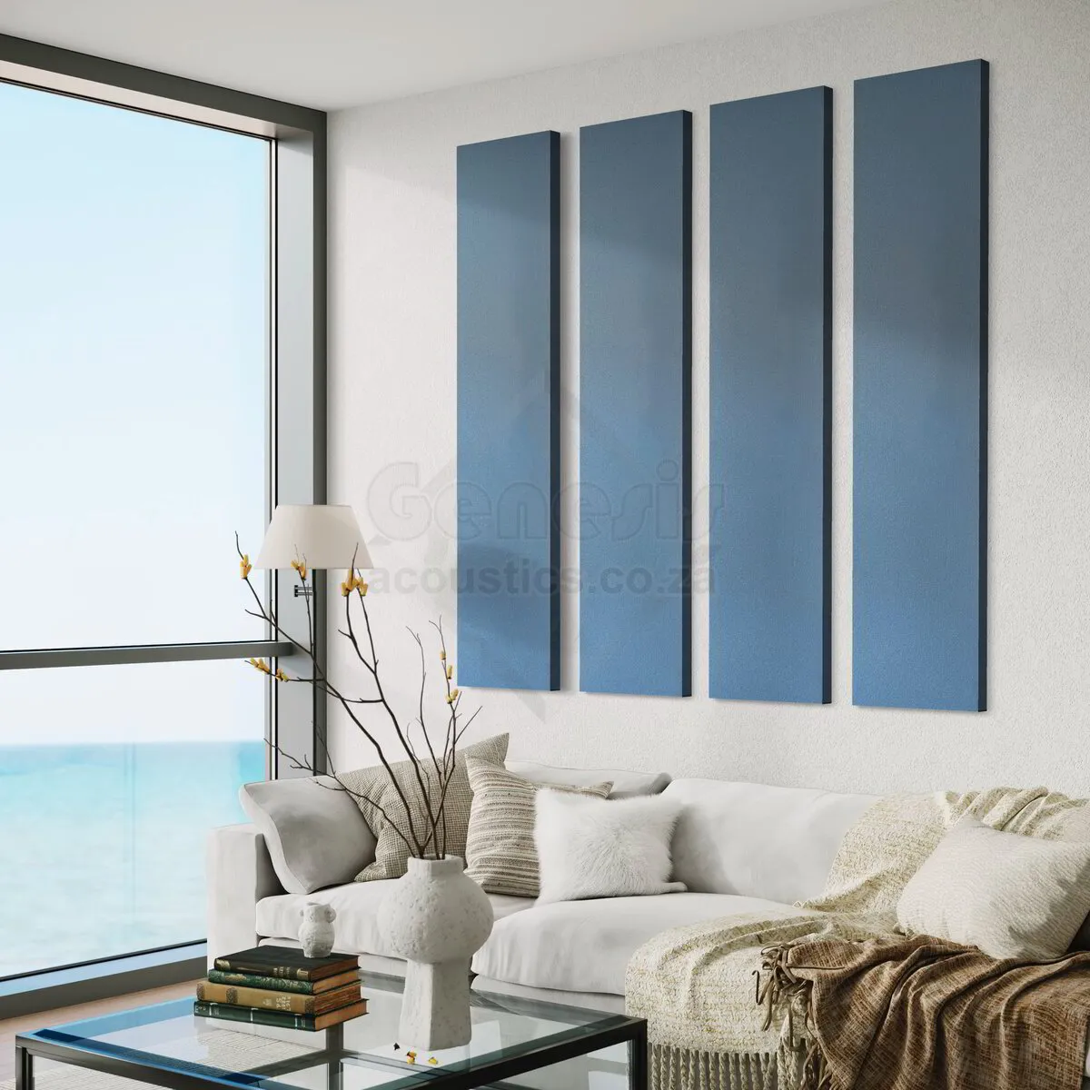 S5 Pro Acoustic Wall Panels - 180cm x 40cm Set of 4 - Skye
