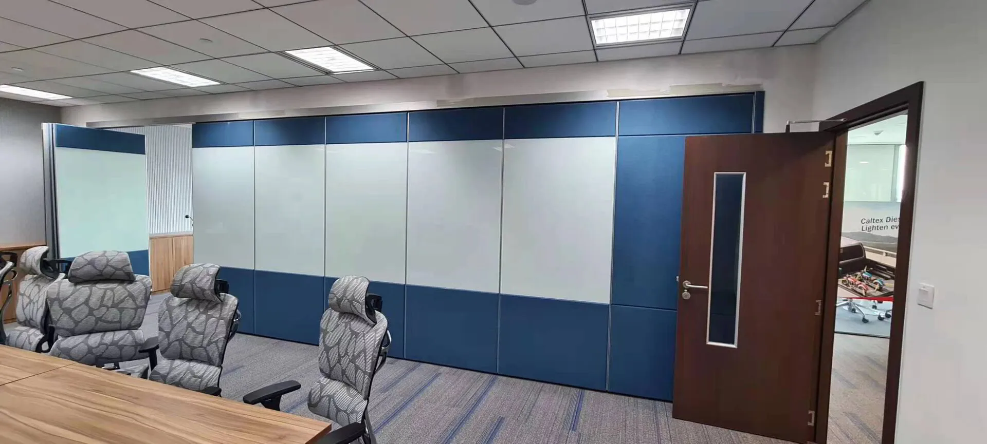acoustic stacking doors boardroom