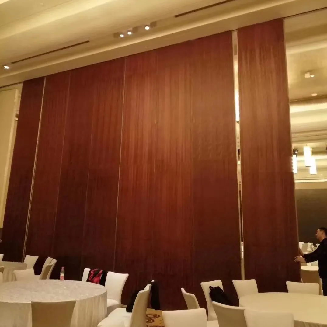 timber melamine finish acoustic stacking doors