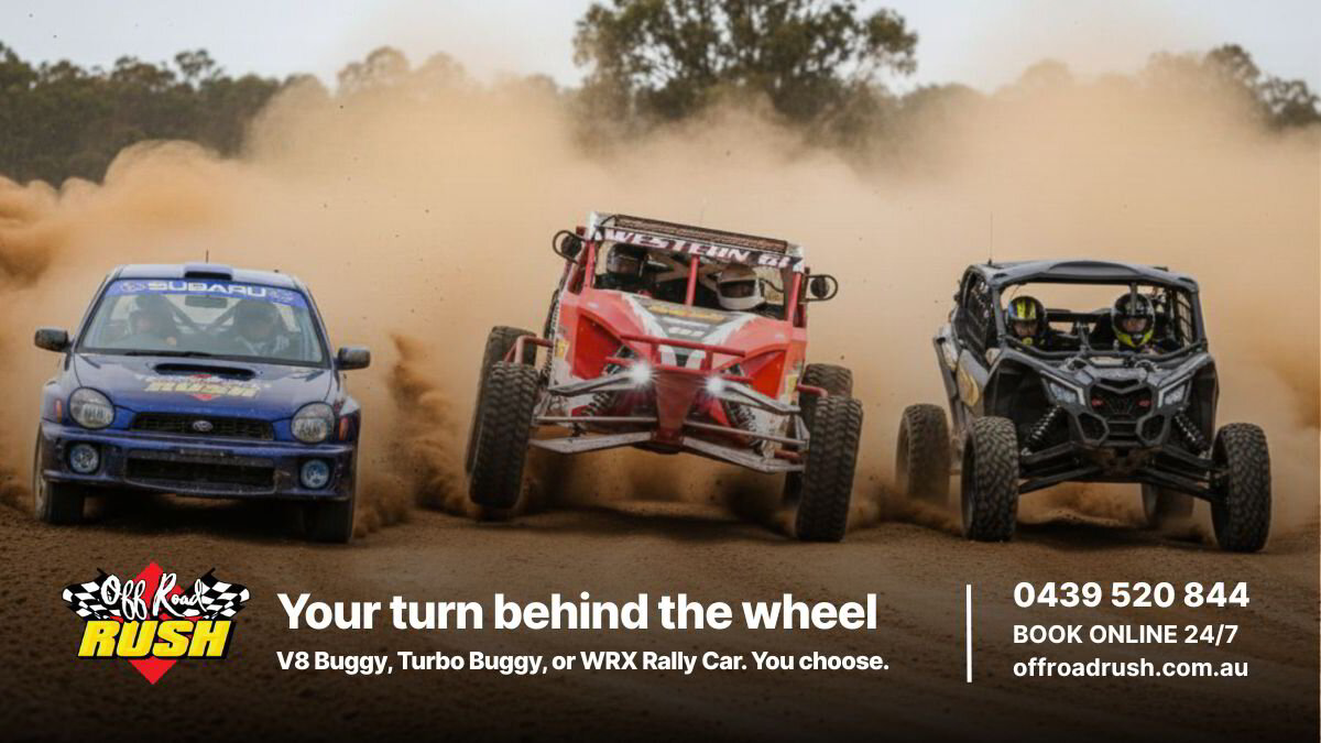 Drive Experience: V8 Buggy, WRX Turbo Rally, Trophy Truck Drives Queensland