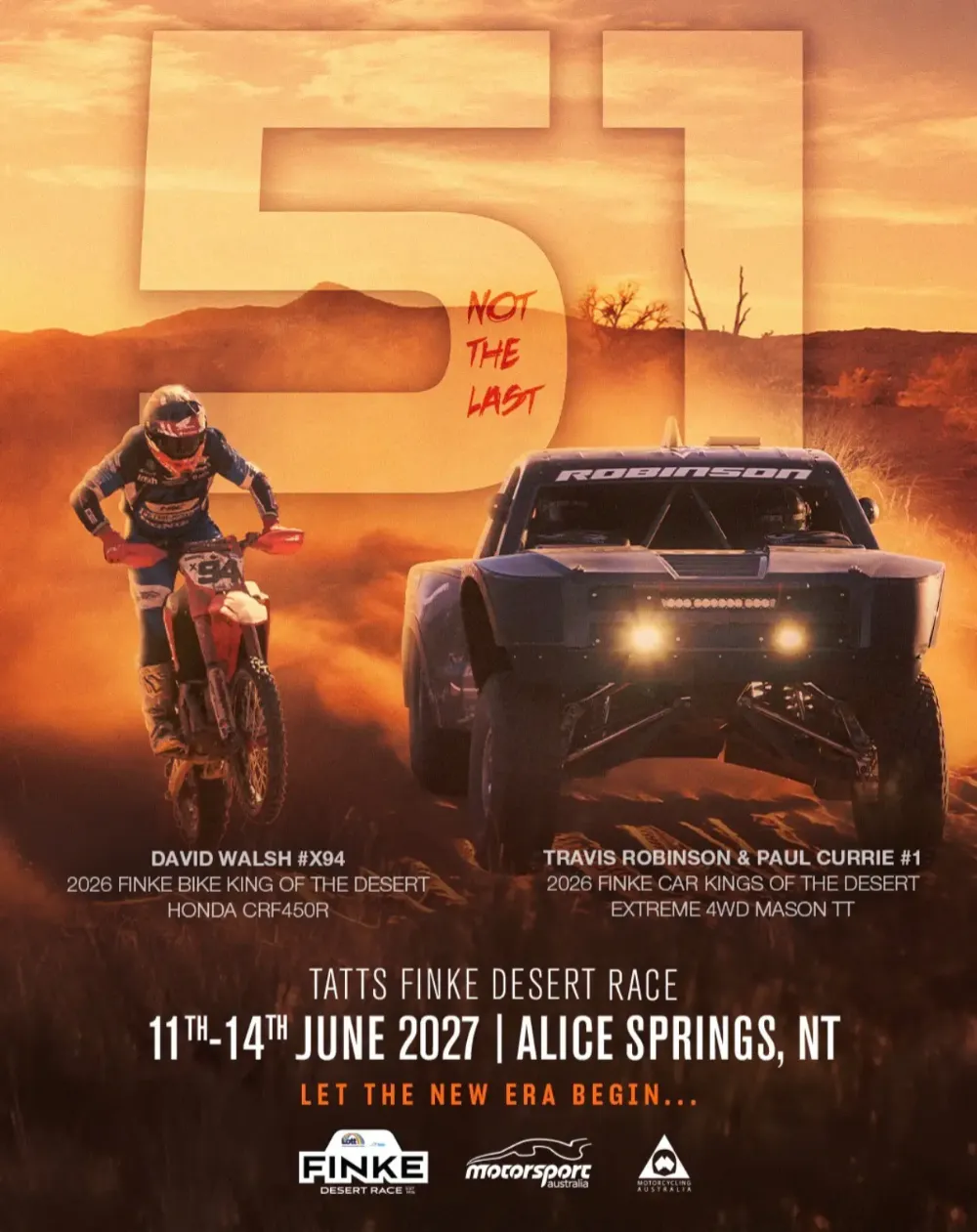 Finke Track Finke Desert Race | Finke 50 2026 | Live broadcast
