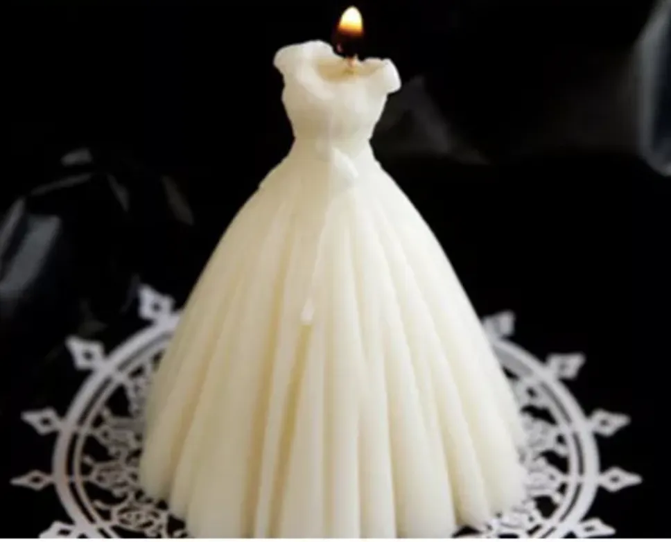 Wedding Dress Candle