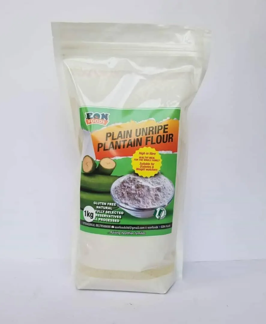Plain unripe Plantain Flour