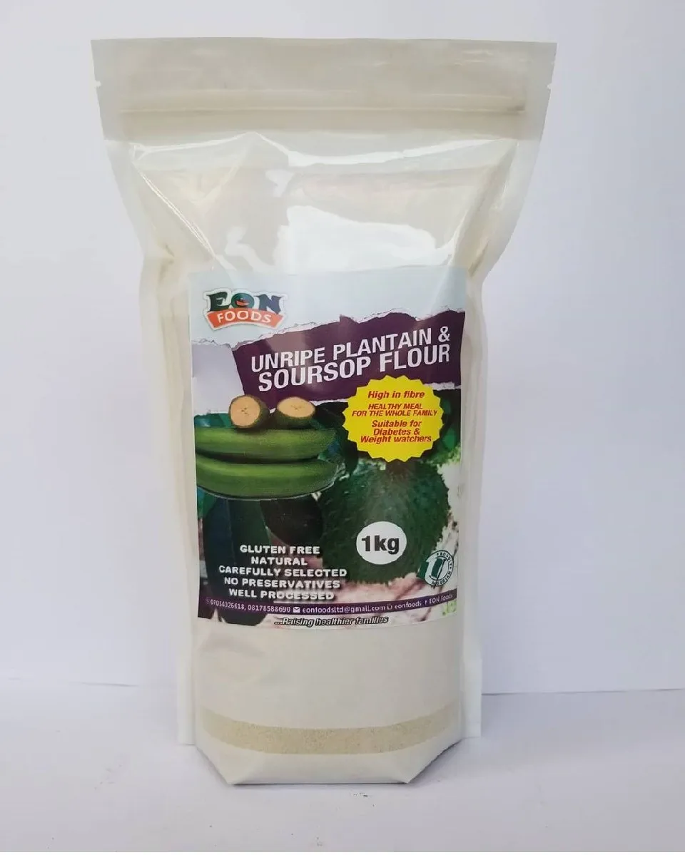 Unripe Plantain and Soursop Flour