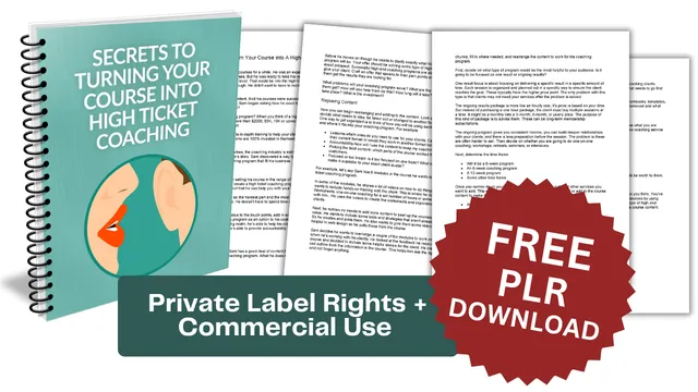 FREE PLR from PLR Finders - Commercial-Use Content to Grow Your Business