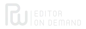 The Editor On Demand logo represents my business as a professional video editor providing on-demand editing services. The logo features sleek typography and a clean design, showcasing professionalism and expertise. The text 
