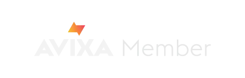The AVIXA member badge signifies my membership in AVIXA, the Audiovisual and Integrated Experience Association. The badge features the AVIXA logo along with the text 