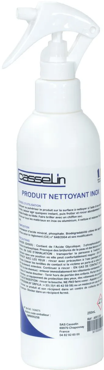 Nettoyant inox 250 mL CASSELIN