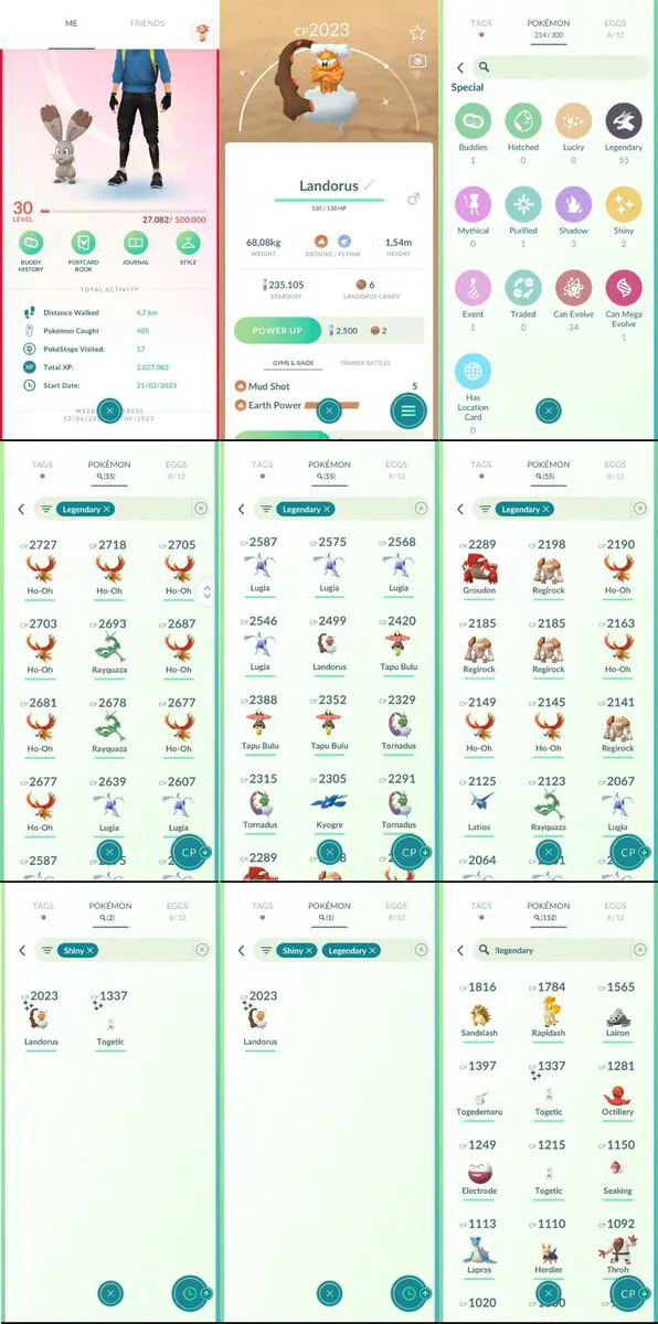 Pokémon Go Account ✨ Team Valor Level 30 ✨ 2 Shiny ✨ 55 Legendary Pokémon ✨ 1 Shiny Legendary/ Mythicals [Shiny Landorus] ✨ 235K Stardust ✨ 214 Pokémon✨ Bag Items 983 ✨ 300 Coins ✨  SKU356 ✨ Instant Delivery
