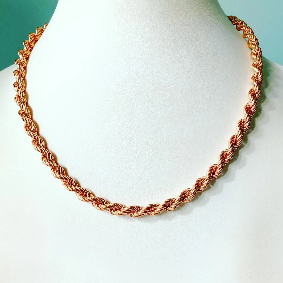Rose Gold Hollow Rope Chain