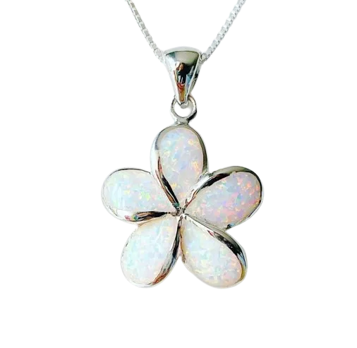 Frangipani Opal Necklace