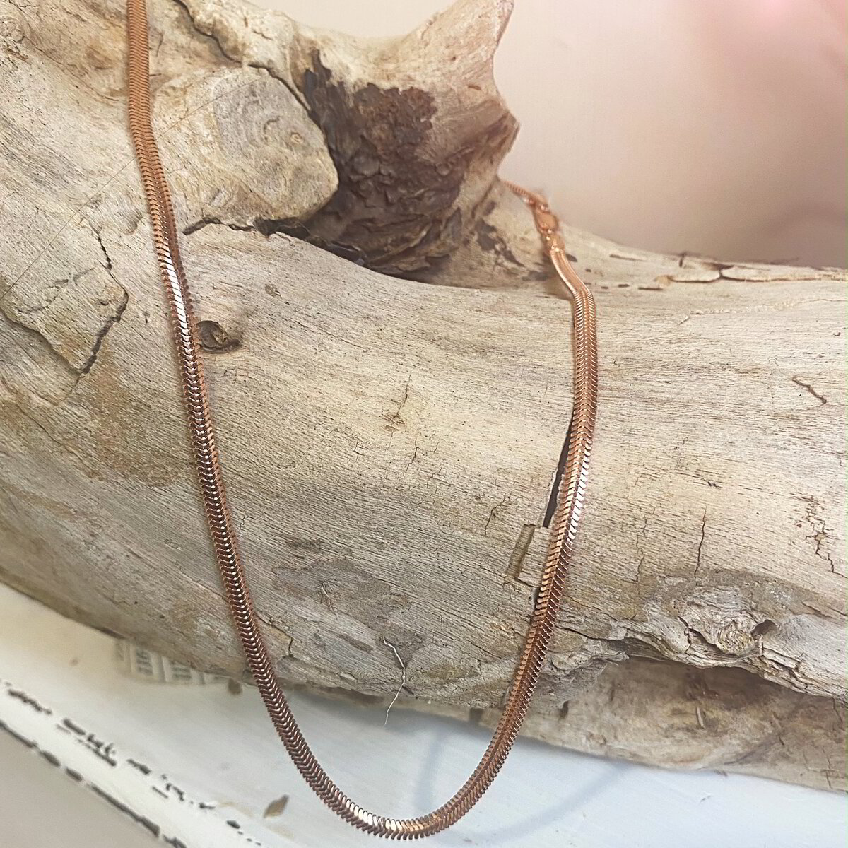Rose Gold Flat Snake Chain