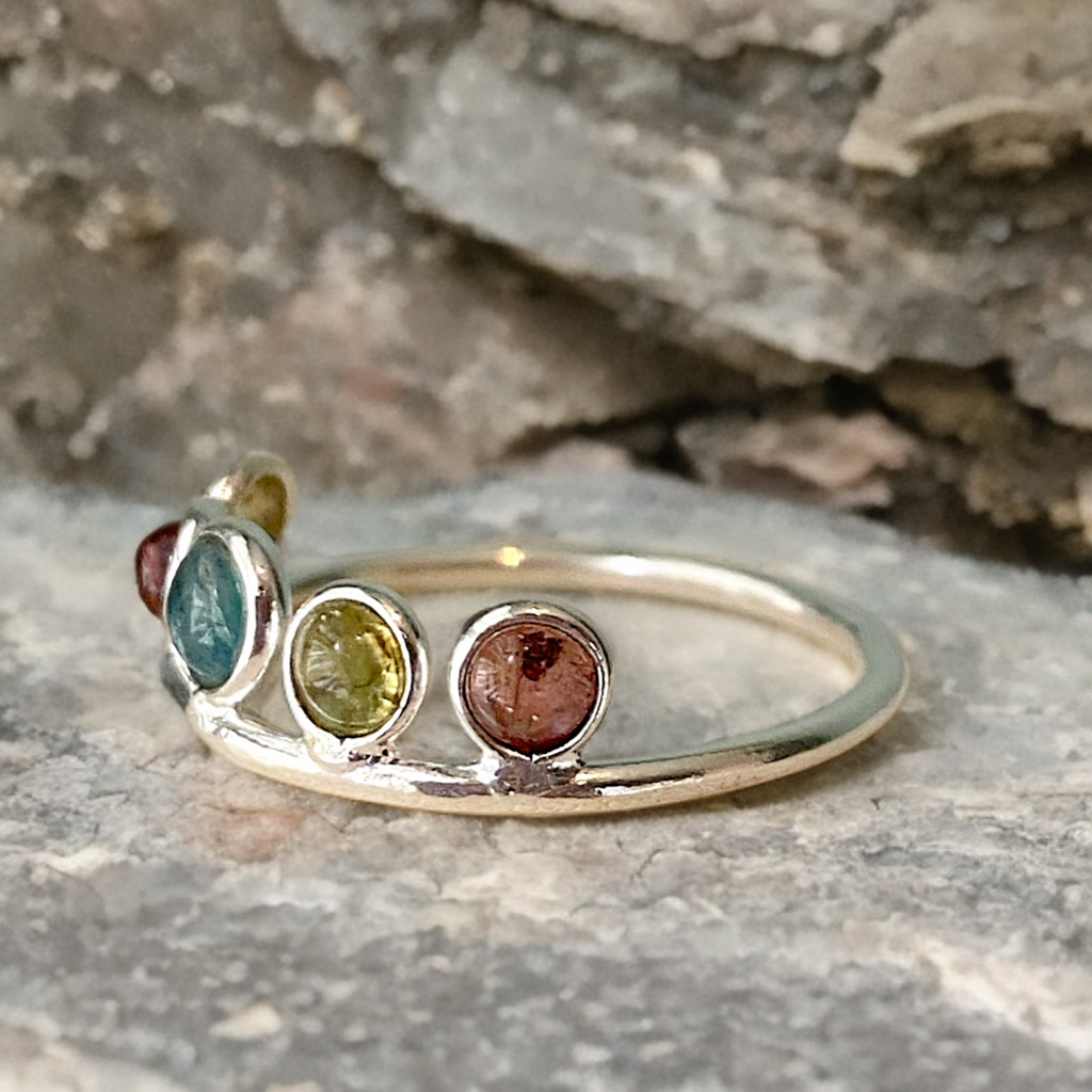 Tourmaline Crown Ring