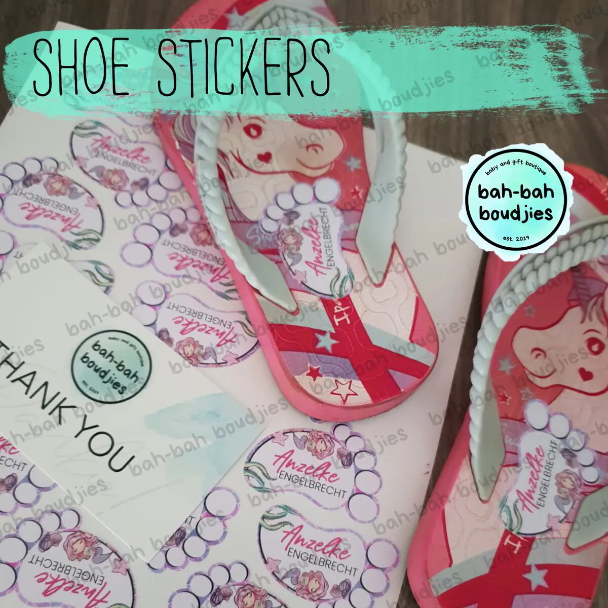 Shoe Stickers (incl Lamination)