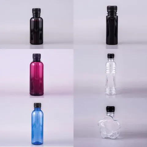 Boon Plastic Zone_AmberTwistStarPlain_Round  Bottle