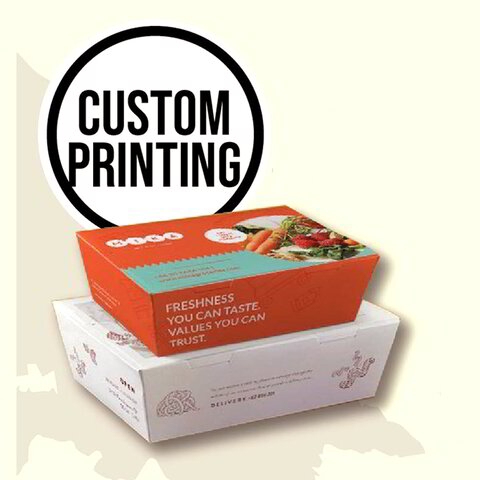 Custom printed lunch clearance box