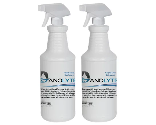2 Danolyte Quarts with Sprayers 