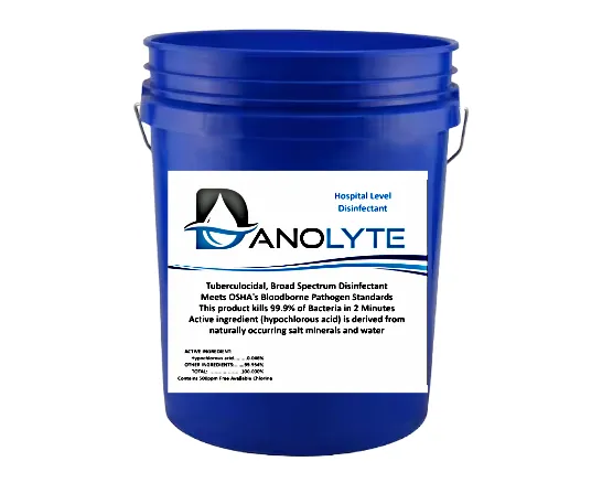 Danolyte Disinfectant (HOCl) @ 500ppm (5 Gallons) 
