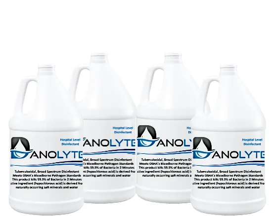 Danolyte Disinfectant (HOCl) @ 500ppm Four Gallons Case