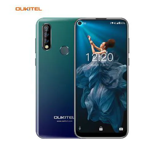 OUKITEL C17 Pro 4GB 64GB Cell Phone 6.35'' Full Screen Face ID Fingerprint Android 9.0 13MP Dual Camera 4G Network 2.4GH 5G Wifi