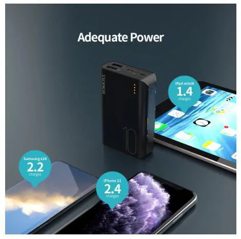 Romoss Sense4 Mini Power Bank 10000mAh Fast Charge Powerbank 10000mAh Portable External Battery Charger For iPhone For Xiaomi