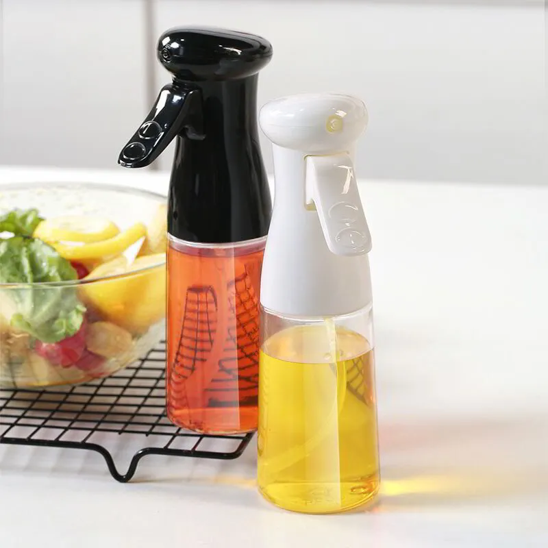 Edible Oil Spray Bottle Olive Plastic Spray Diffuser Barbecue Bottle Leak-proof Oil Injection Pot Glass Kitchen Tools Gadgets