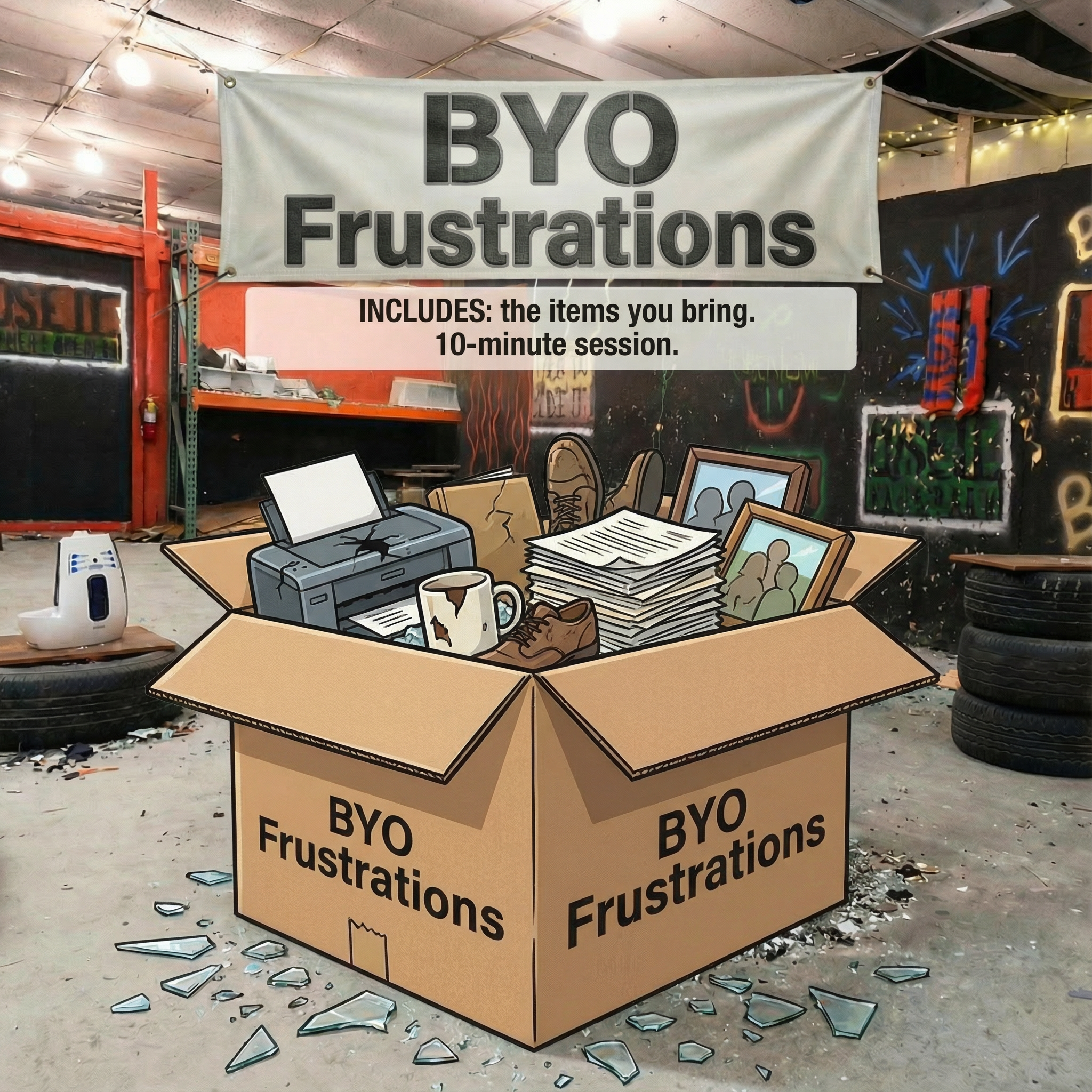 Lose It Rage Room - BYO Frustrations Package