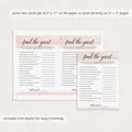 Find the Guest Birthday Icebreaker Game Printable