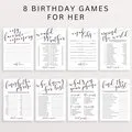 8 Editable Birthday Games for Women