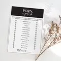 Chic Bachelorette Party Porn or Polish Game Instant Download