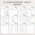 Eucalyptus Wedding Anniversary Party Games Templates