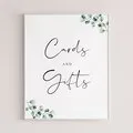 Greenery Cards and Gifts Sign Printable Party Decorations
