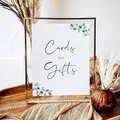 Greenery Cards and Gifts Sign Printable Party Decorations