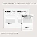 Customizable Family Gathering Games Pack Black and White