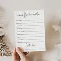 Bachelorette Party Wishes for the Bride-to-Be Keepsake Card
