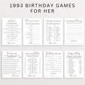 Birthday Party Games for Women Born in 1993