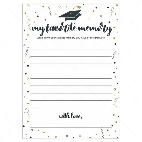 holographic oracle cards Most Likely To Grad Party Game Printable main image 0