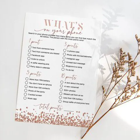 What type of paper should you print bridal shower games on?