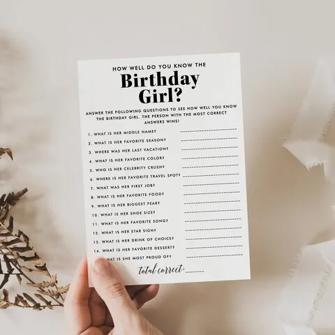 How Well Do You Know the Birthday Girl Who Knows the Birthday Girl