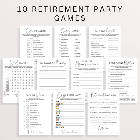 office going away party games